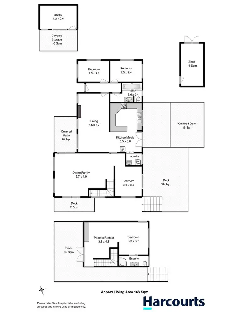 Floorplan of Homely house listing, 342 Carlton Beach Road, Carlton TAS 7173