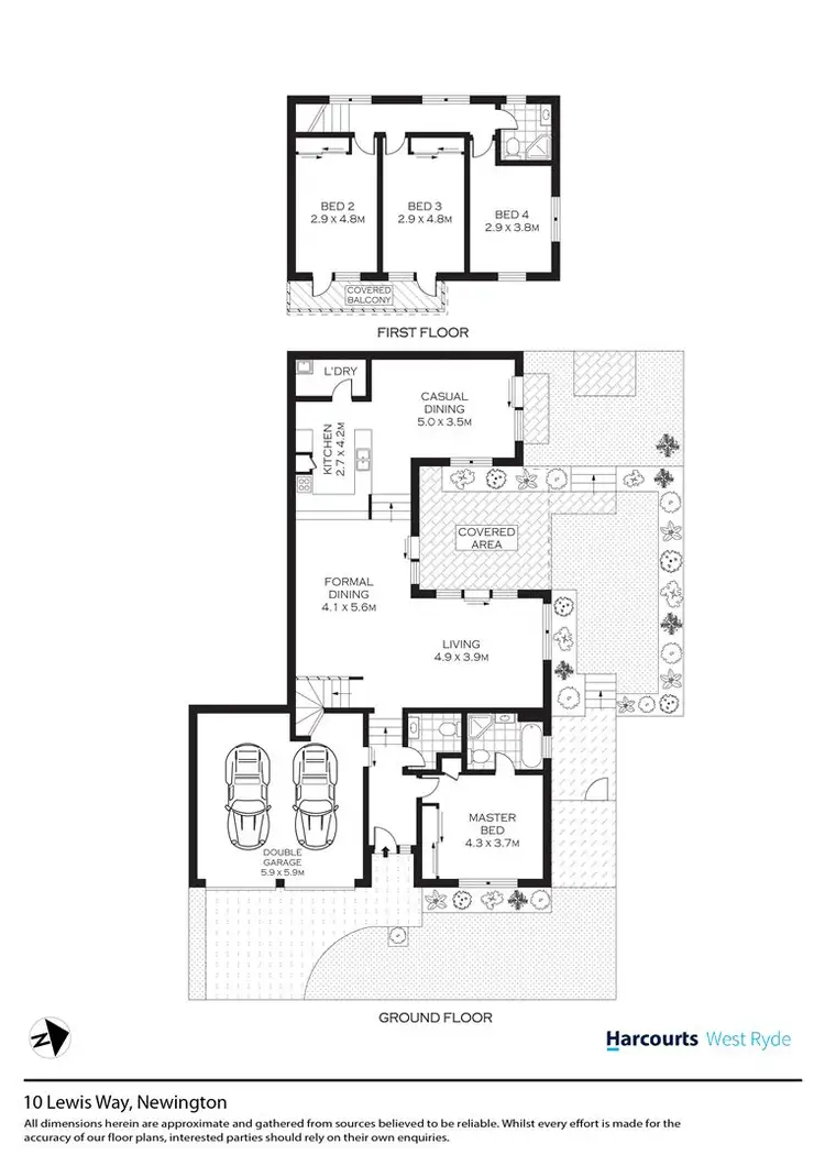 Floorplan of Homely house listing, 10 Lewis Way, Newington NSW 2127