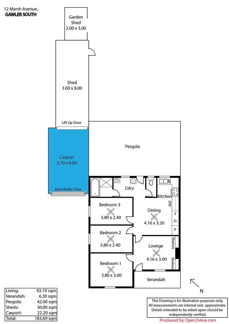 Floorplan of Homely house listing, 12 Marsh Avenue, Gawler South SA 5118