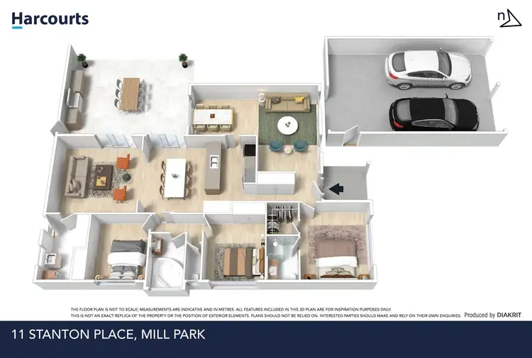 Floorplan of Homely house listing, 11 Stanton Place, Mill Park VIC 3082