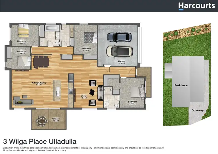 Floorplan of Homely house listing, 3 Wilga Place, Ulladulla NSW 2539