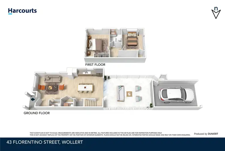 Floorplan of Homely townhouse listing, 43 Florentino Street, Wollert VIC 3750