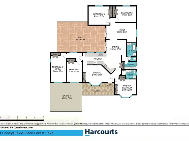 Floorplan of Homely house listing, 9 Honeysuckle Place, Forest Lake QLD 4078