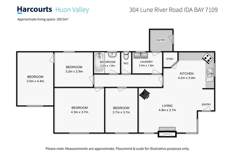 Floorplan of Homely house listing, 304 Lune River Road, Ida Bay TAS 7109