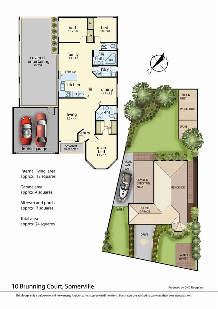 Floorplan of Homely house listing, 10 Brunning Court, Somerville VIC 3912