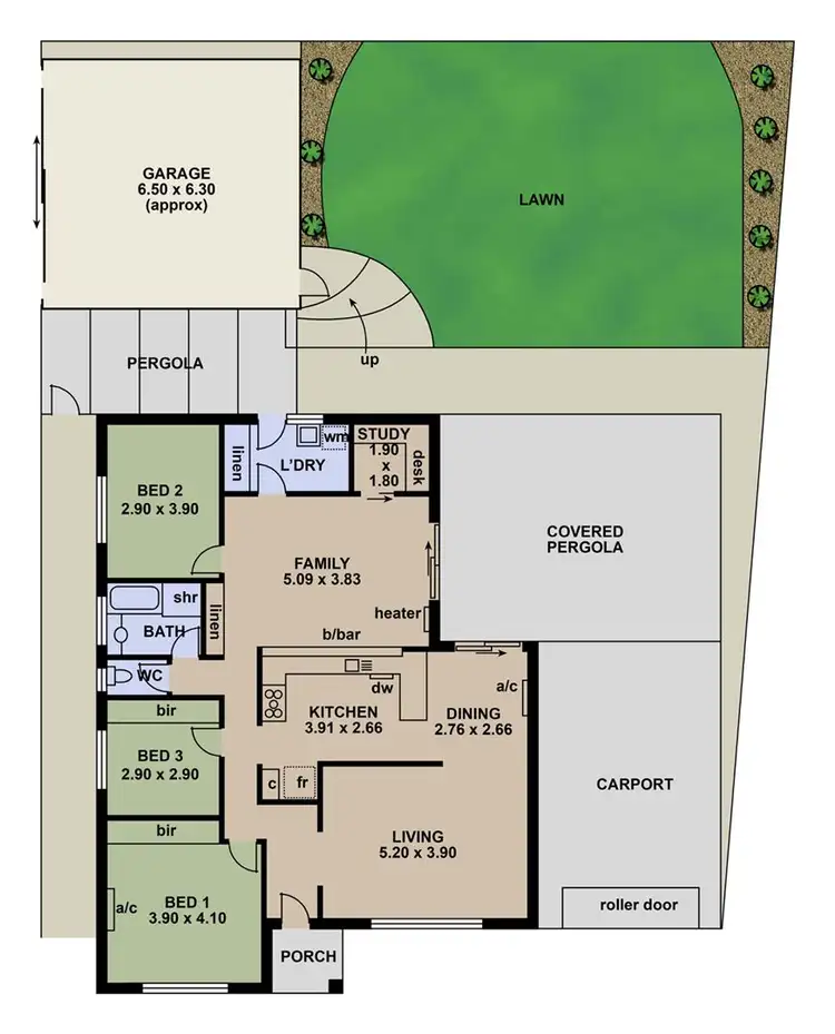 Floorplan of Homely house listing, 34 Mason Avenue, Happy Valley SA 5159