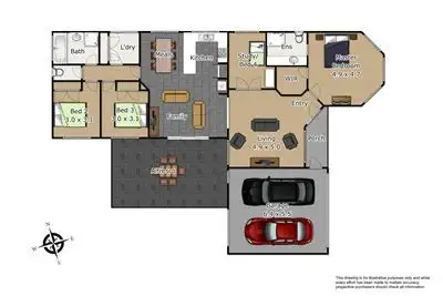 Floorplan of Homely house listing, 43 Scotsdale Drive, Cranbourne East VIC 3977