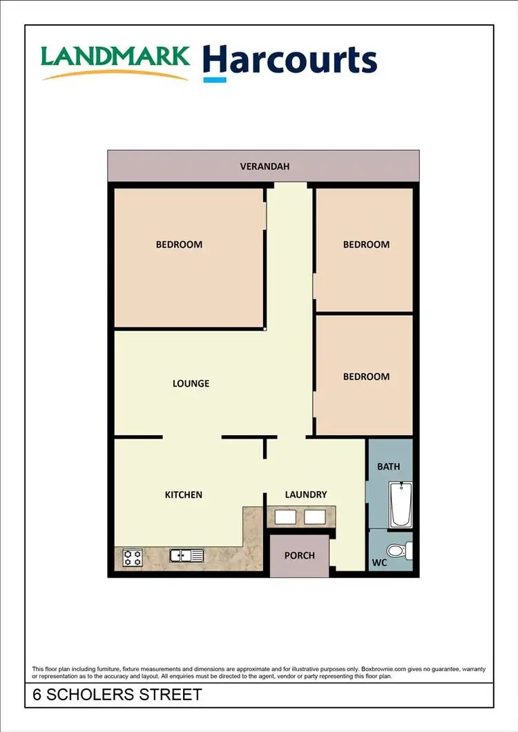 Floorplan of Homely house listing, 6 Scholers Street, Meeniyan VIC 3956