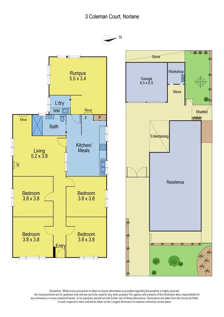 Floorplan of Homely house listing, 3 Coleman Court, Norlane VIC 3214
