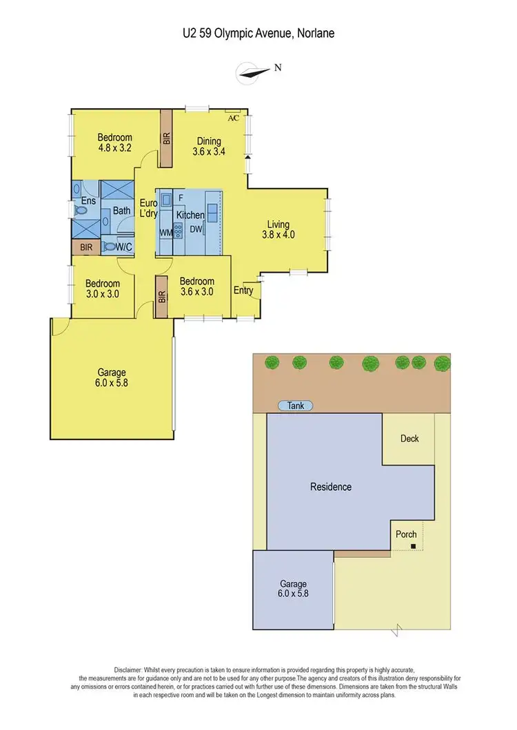Floorplan of Homely unit listing, 2/59 Olympic Avenue, Norlane VIC 3214