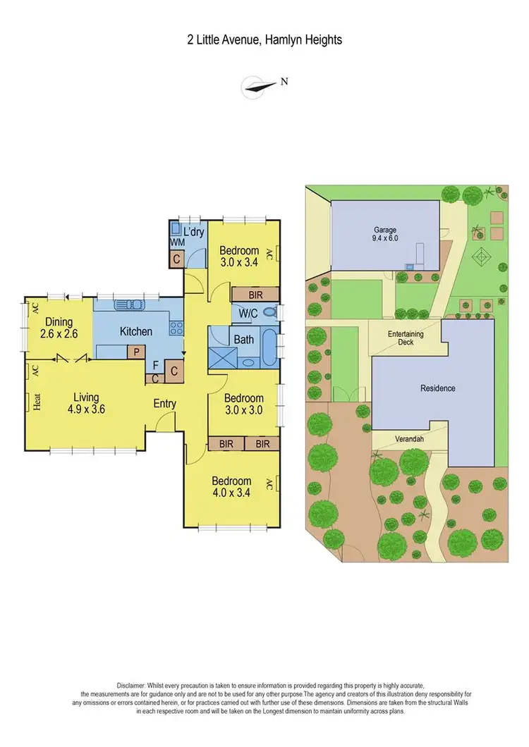 Floorplan of Homely house listing, 2 Little Avenue, Hamlyn Heights VIC 3215