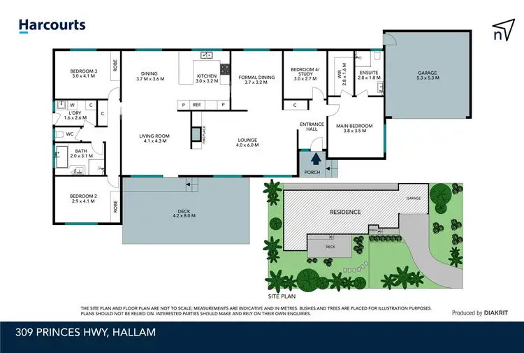 Floorplan of Homely house listing, 309 Princes Highway, Hallam VIC 3803
