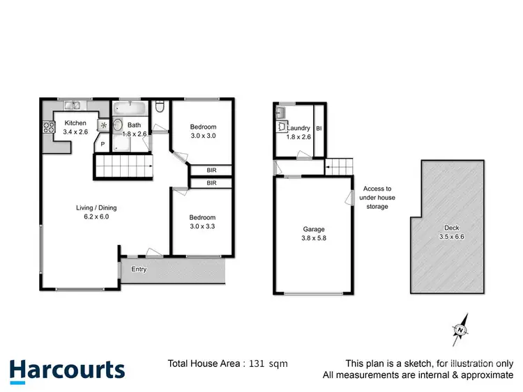 Floorplan of Homely townhouse listing, 13/41 Clinton Road, Geilston Bay TAS 7015