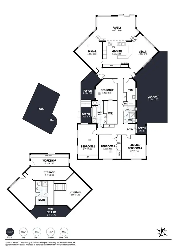 Floorplan of Homely house listing, 14 Hillview Road, Victor Harbor SA 5211