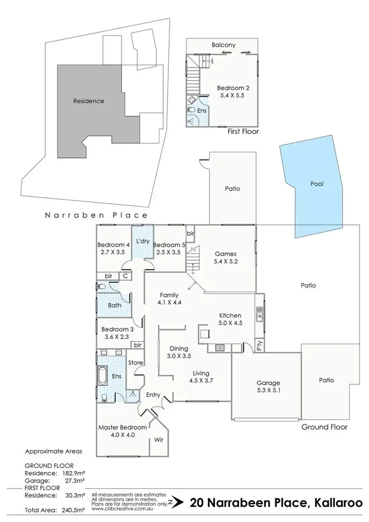Floorplan of Homely house listing, 20 Narrabeen Place, Kallaroo WA 6025