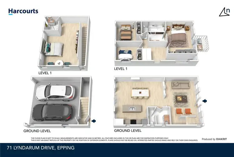 Floorplan of Homely townhouse listing, 71 Lyndarum Drive, Epping VIC 3076