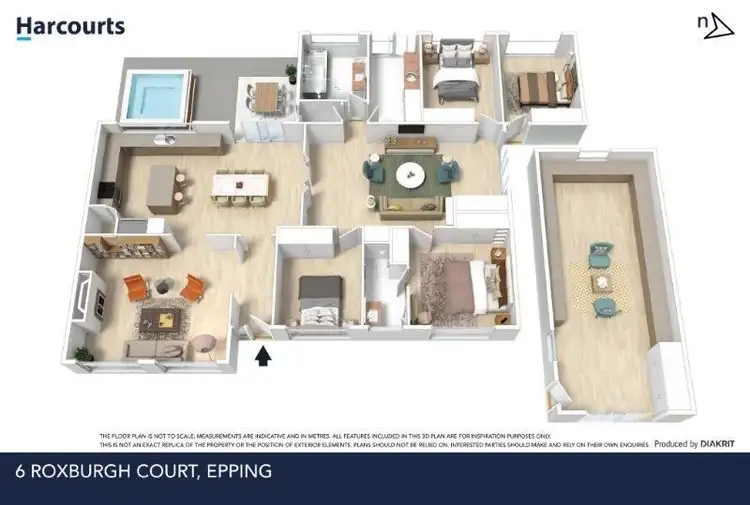 Floorplan of Homely house listing, 6 Roxburgh Court, Epping VIC 3076