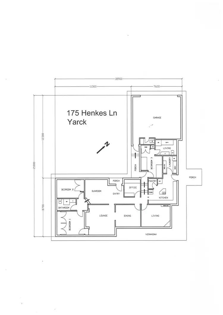 Floorplan of Homely house listing, 175 Henkes Lane, Yarck VIC 3719