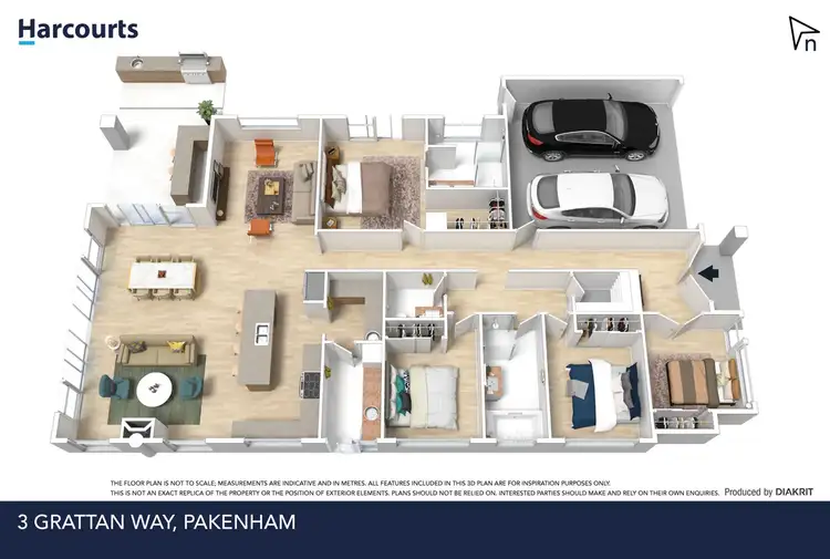 Floorplan of Homely house listing, 3 Grattan Way, Pakenham VIC 3810