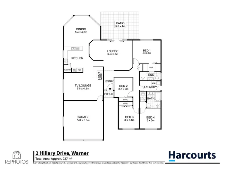 Floorplan of Homely house listing, 2 Hillary Drive, Warner QLD 4500