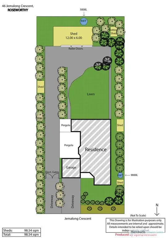 Floorplan of Homely house listing, 46 Jemalong Crescent, Roseworthy SA 5371