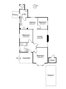 Floorplan of Homely house listing, 25 Glenora Avenue, Coburg VIC 3058
