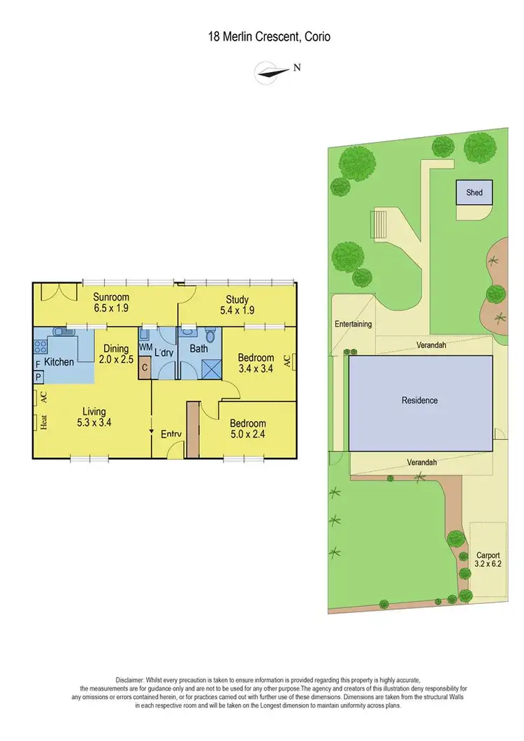 Floorplan of Homely house listing, 18 Merlin Crescent, Corio VIC 3214