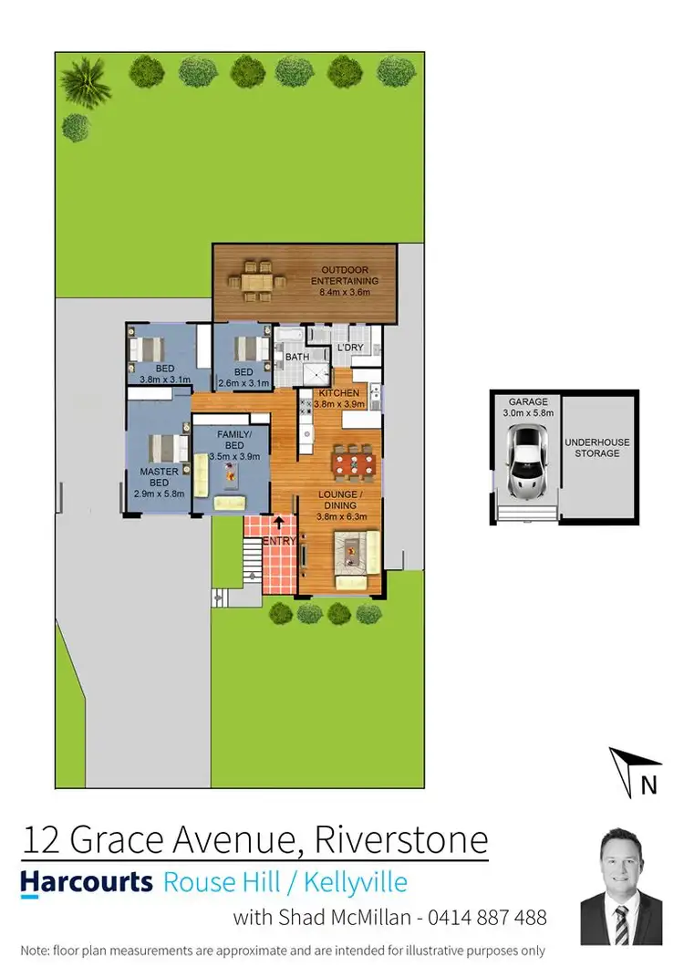 Floorplan of Homely house listing, 12 Grace Avenue, Riverstone NSW 2765