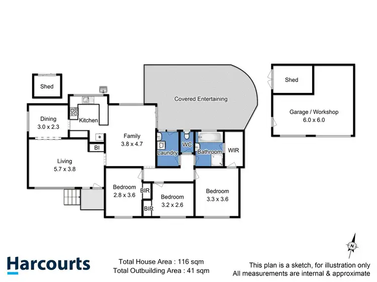Floorplan of Homely house listing, 253 Redwood Road, Kingston TAS 7050