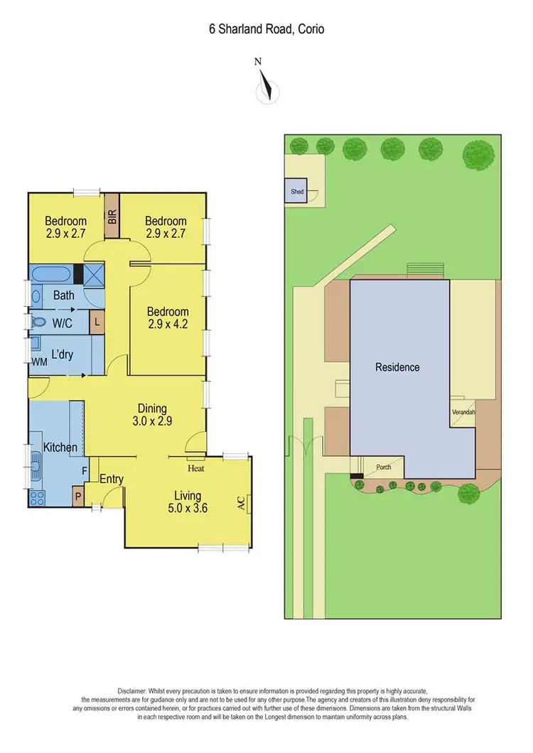Floorplan of Homely house listing, 6 Sharland Road, Corio VIC 3214
