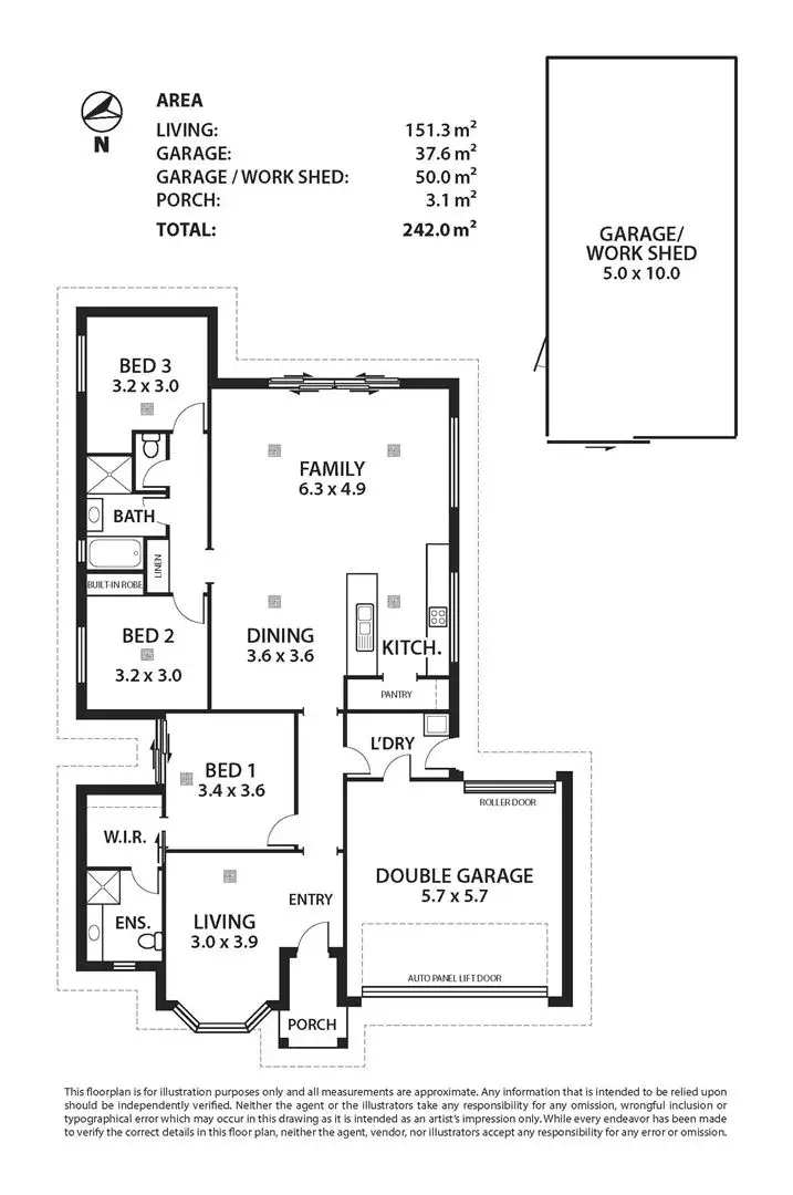 Floorplan of Homely house listing, 2 Ariel Way, Mannum SA 5238
