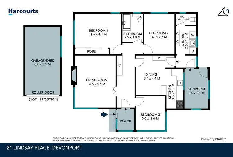 Floorplan of Homely house listing, 21 Lindsay Place, Devonport TAS 7310