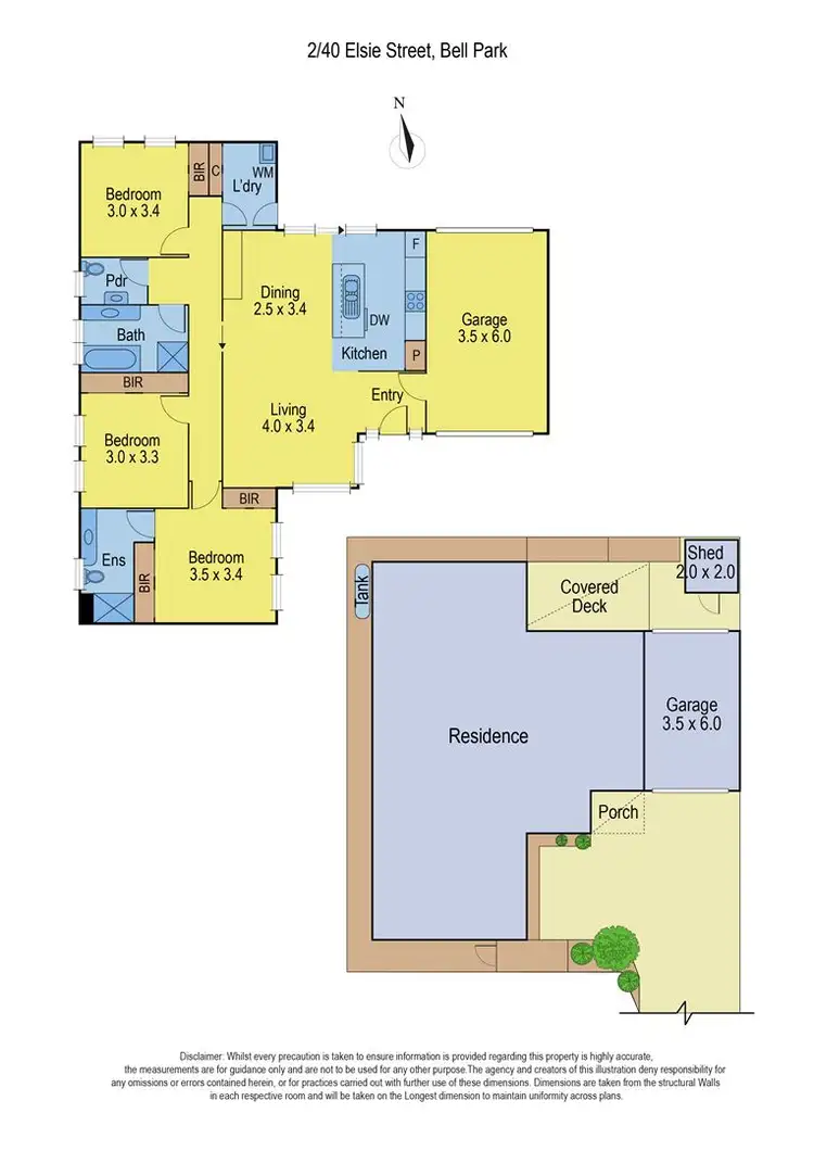 Floorplan of Homely unit listing, 2/40 Elsie Street, Bell Park VIC 3215