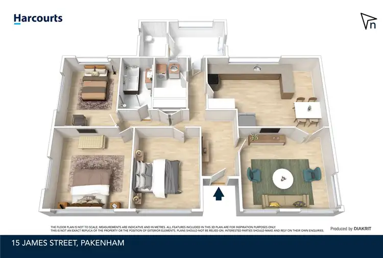 Floorplan of Homely house listing, 15 James Street, Pakenham VIC 3810