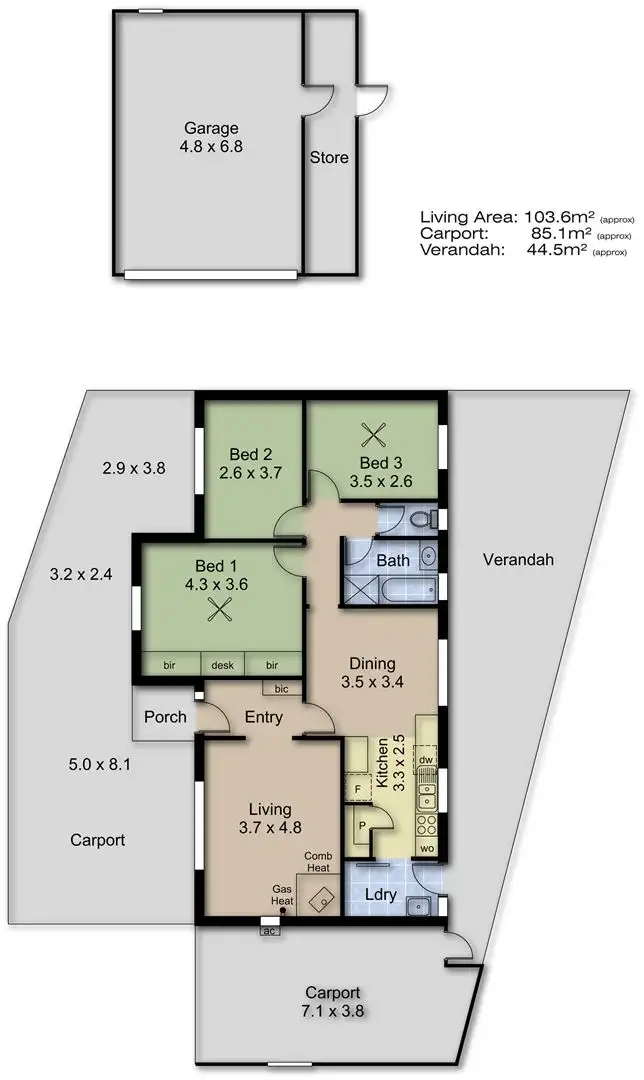 Floorplan of Homely house listing, 47 Baker Street, Littlehampton SA 5250