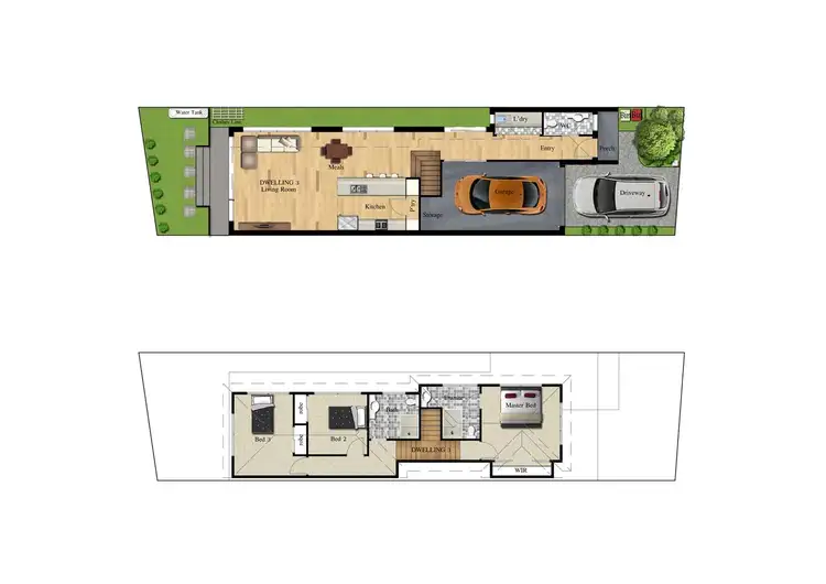 Floorplan of Homely townhouse listing, 3/182 Mill Park Drive, Mill Park VIC 3082