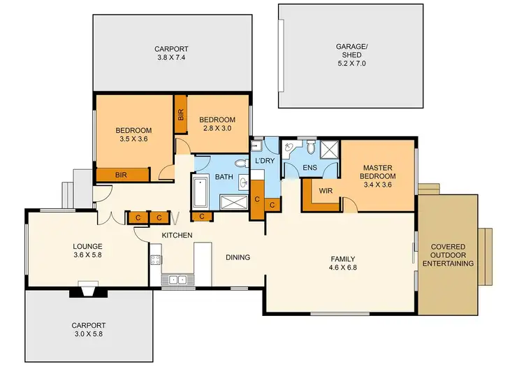 Floorplan of Homely house listing, 4 Piperita Road, Ferntree Gully VIC 3156