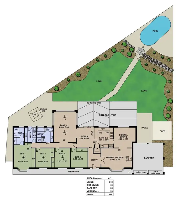 Floorplan of Homely house listing, 10 Sandalwood Grove, Woodcroft SA 5162