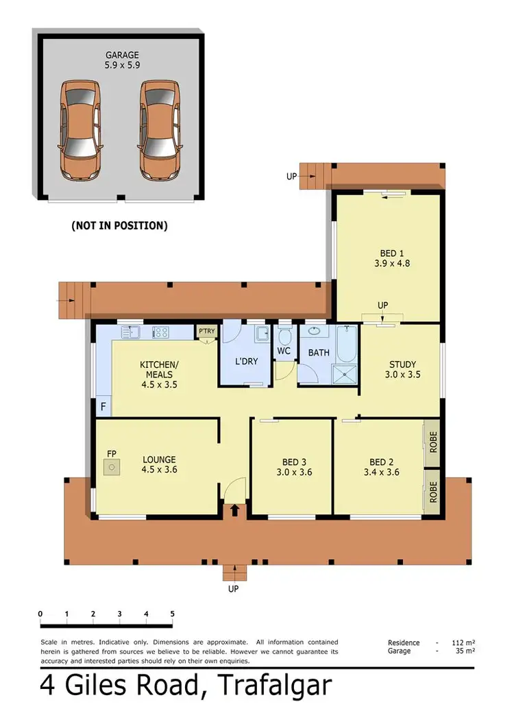 Floorplan of Homely house listing, 4 Giles Road, Trafalgar VIC 3824