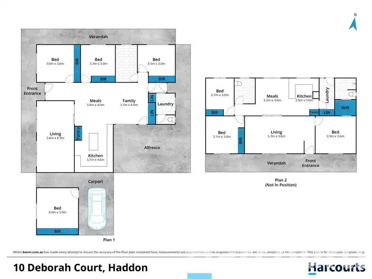 Floorplan of Homely house listing, 10 Deborah Court, Haddon VIC 3351
