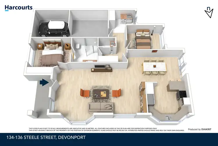 Floorplan of Homely unit listing, 3/134-136 Steele Street, Devonport TAS 7310