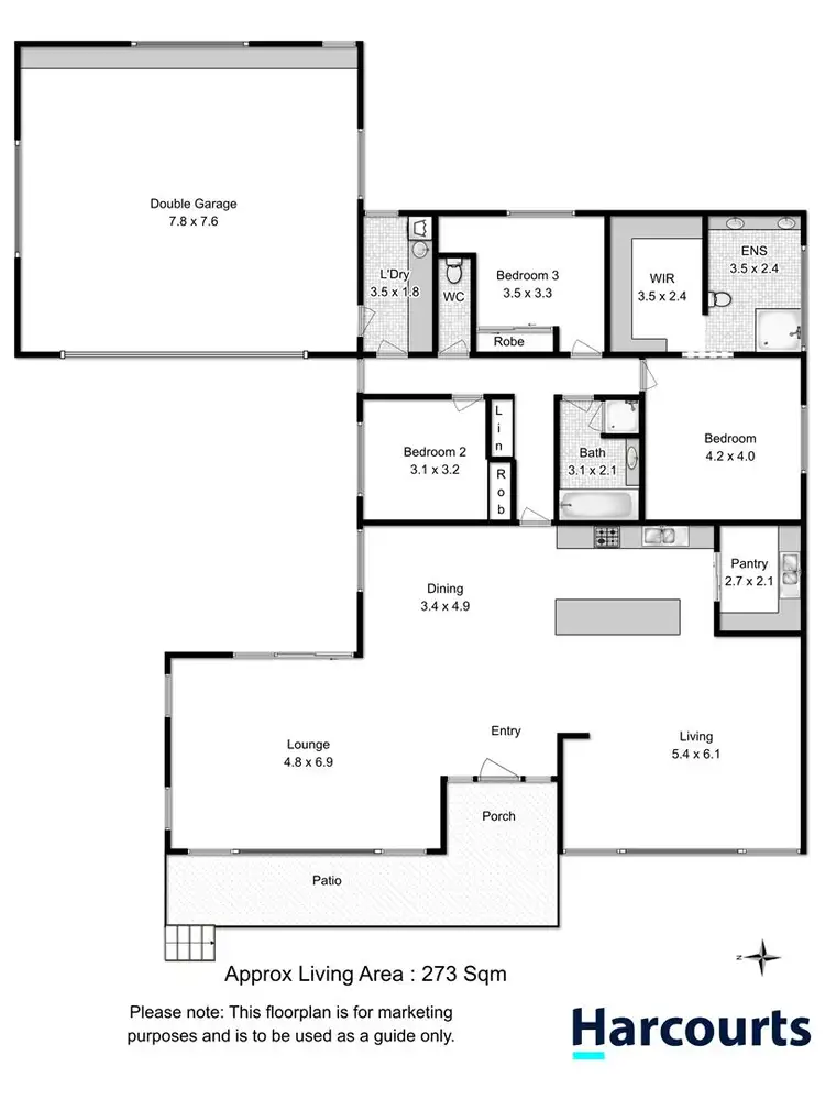 Floorplan of Homely house listing, 1000 Oceana Drive, Tranmere TAS 7018