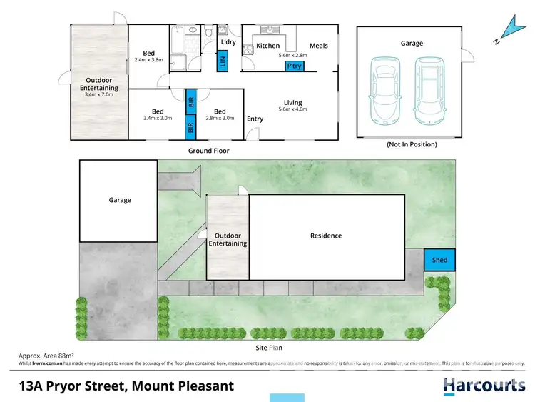 Floorplan of Homely house listing, 13a Pryor Street, Mount Pleasant VIC 3350