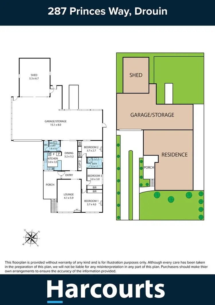 Floorplan of Homely house listing, 287 Princes Way, Drouin VIC 3818