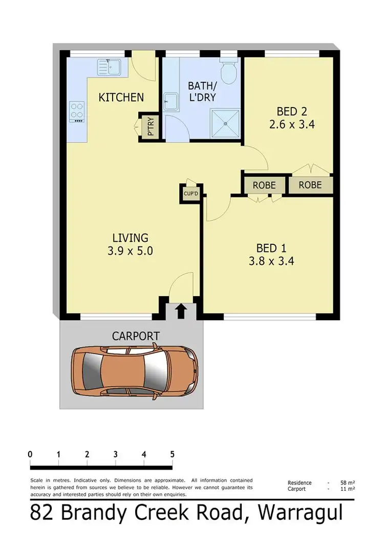 Floorplan of Homely unit listing, 1/82 Brandy Creek Road, Warragul VIC 3820
