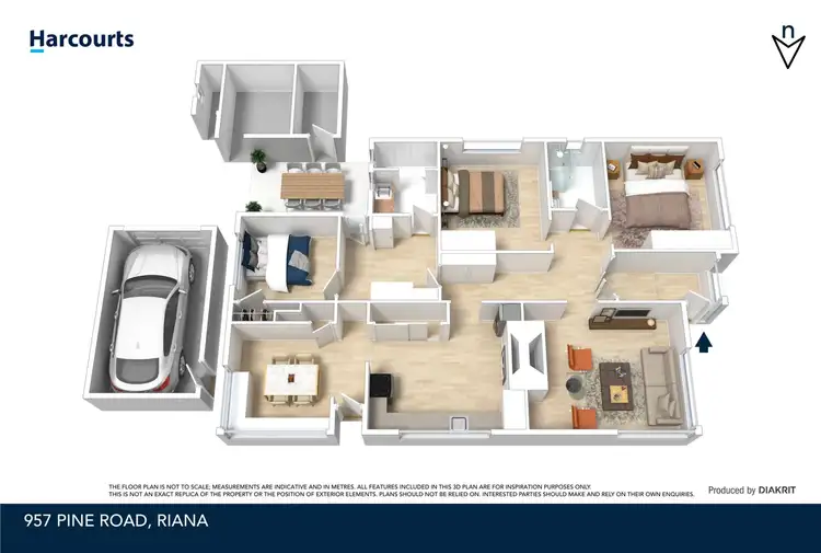 Floorplan of Homely house listing, 957 Pine Road, Riana TAS 7316