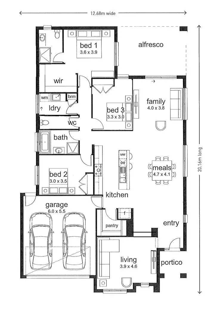 Floorplan of Homely house listing, 11 William Hovell Way, Yea VIC 3717