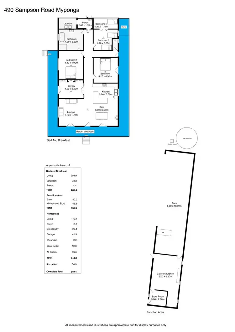 Floorplan of Homely rural property listing, 490 Sampson Road, Myponga Beach SA 5202