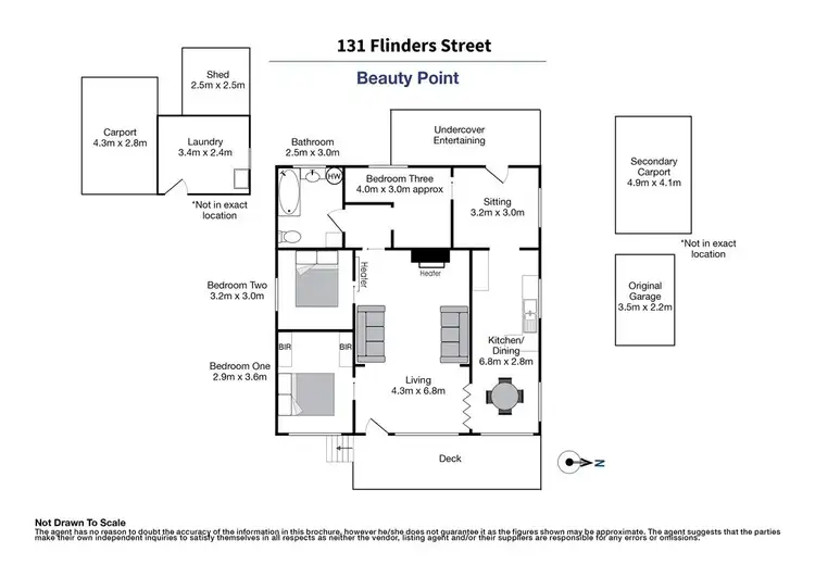 Floorplan of Homely house listing, 131 Flinders Street, Beauty Point TAS 7270