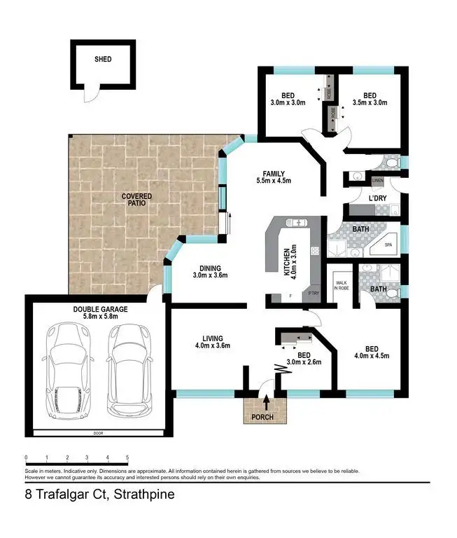 Floorplan of Homely house listing, 8 Trafalgar Court, Strathpine QLD 4500